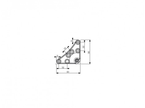 PMO Picior 202 H200 mm, auriu mat